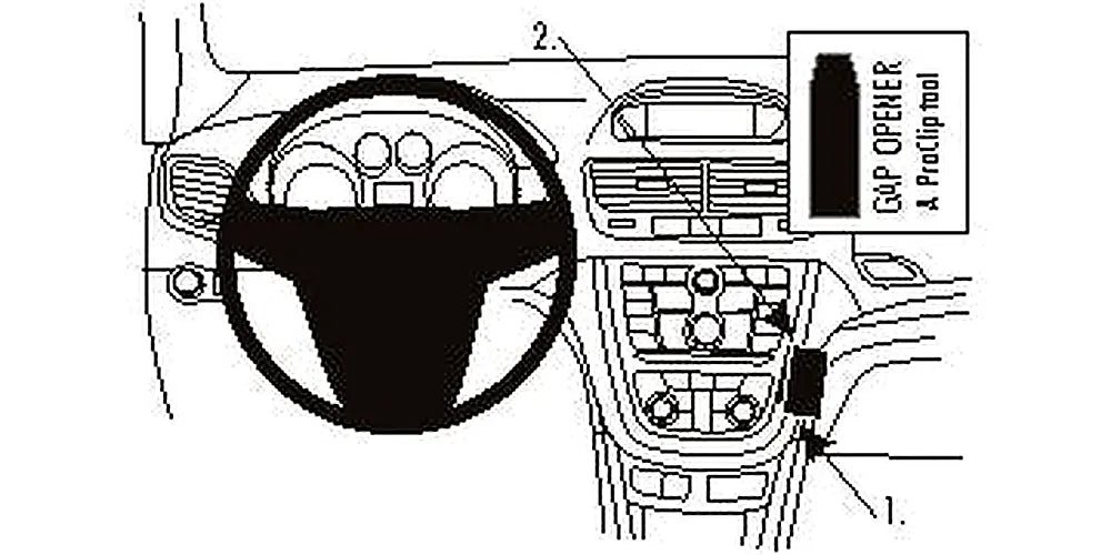 Brodit ProClip 854875 voor Buick Encore