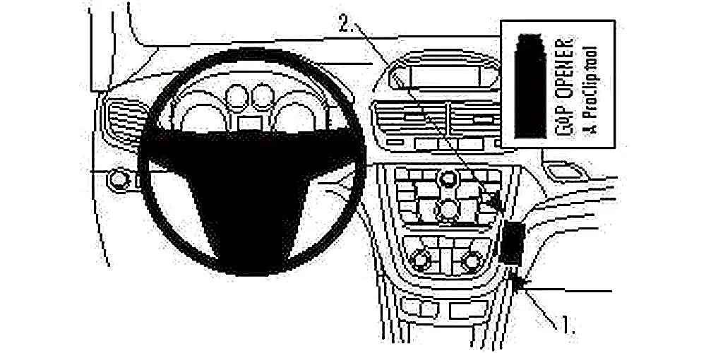 Brodit ProClip 854875 voor Buick Encore