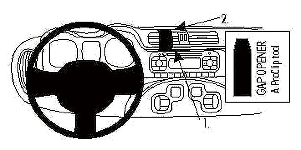 Brodit ProClip 854880 voor Fiat Panda