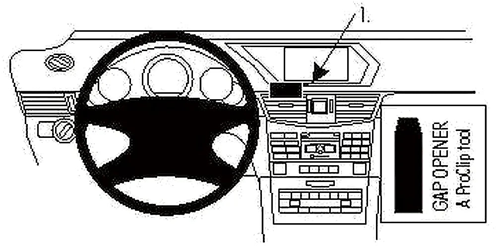Brodit ProClip 854896 voor Mercedes Benz E-Class, Stationwagon