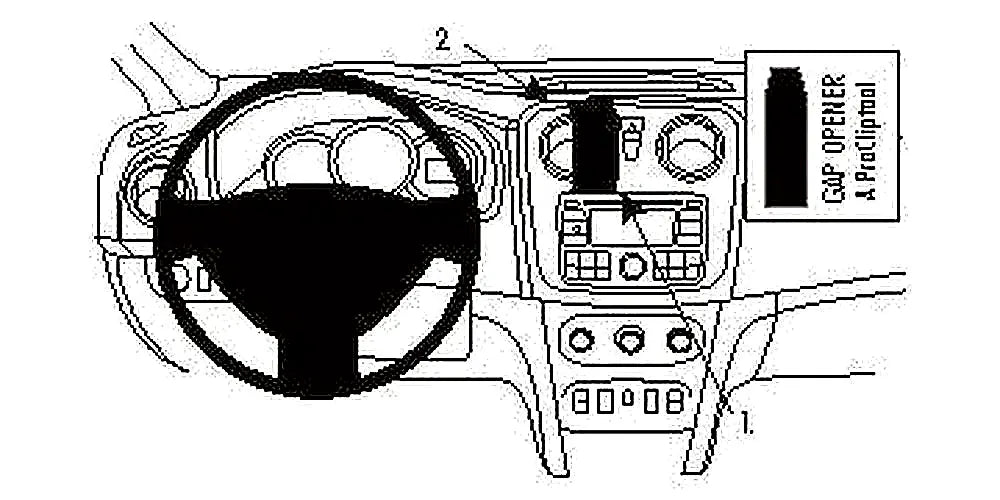 Brodit ProClip 854899 voor Dacia Lodgy