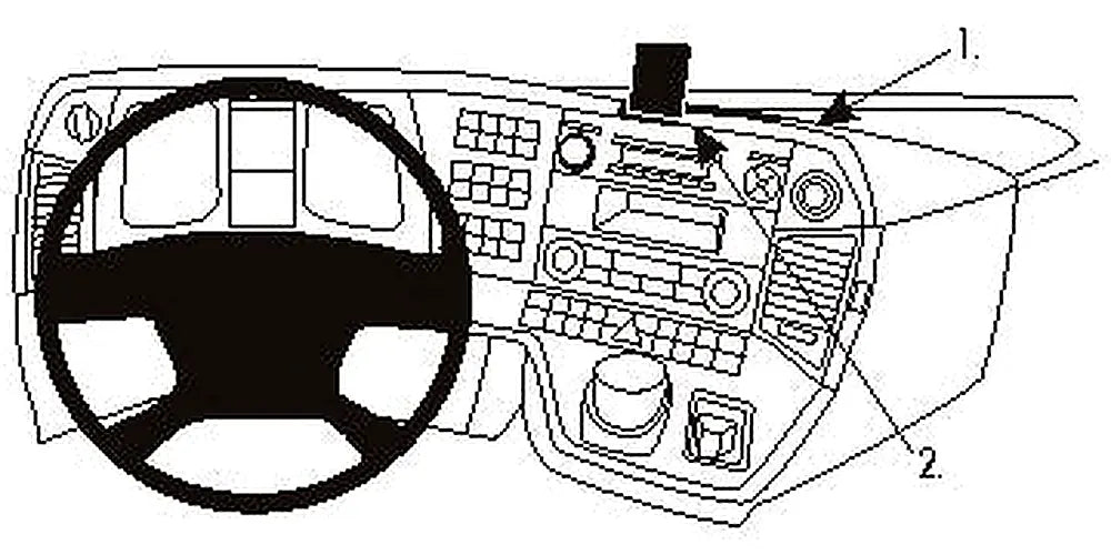Brodit ProClip 854900 voor Mercedes Benz Arocs
