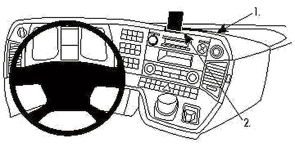 Brodit ProClip 854900 voor Mercedes Benz Arocs