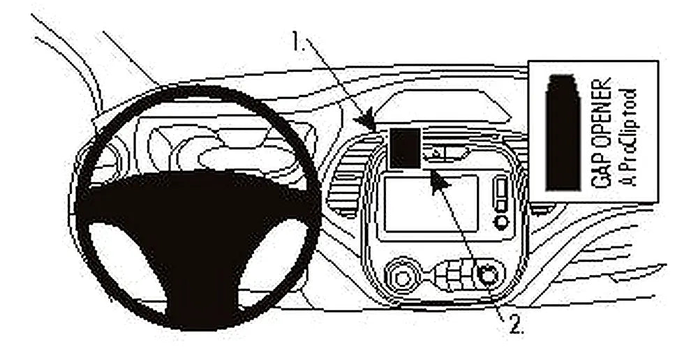 Brodit ProClip 854941 voor Renault Captur