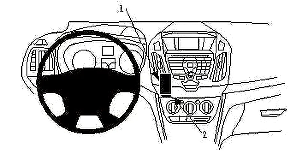 Brodit ProClip 854989 voor Ford Transit Connect
