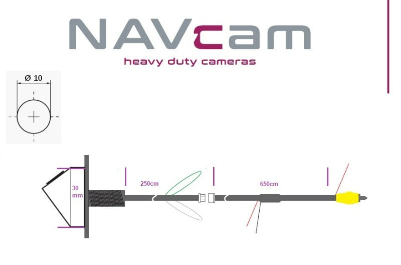 Robuuste mini-HD-camera voor montage aan de onder- of bovenkant 960×480 160° WDR – artikel NI.CAM-Q1-160N – afbeelding 4