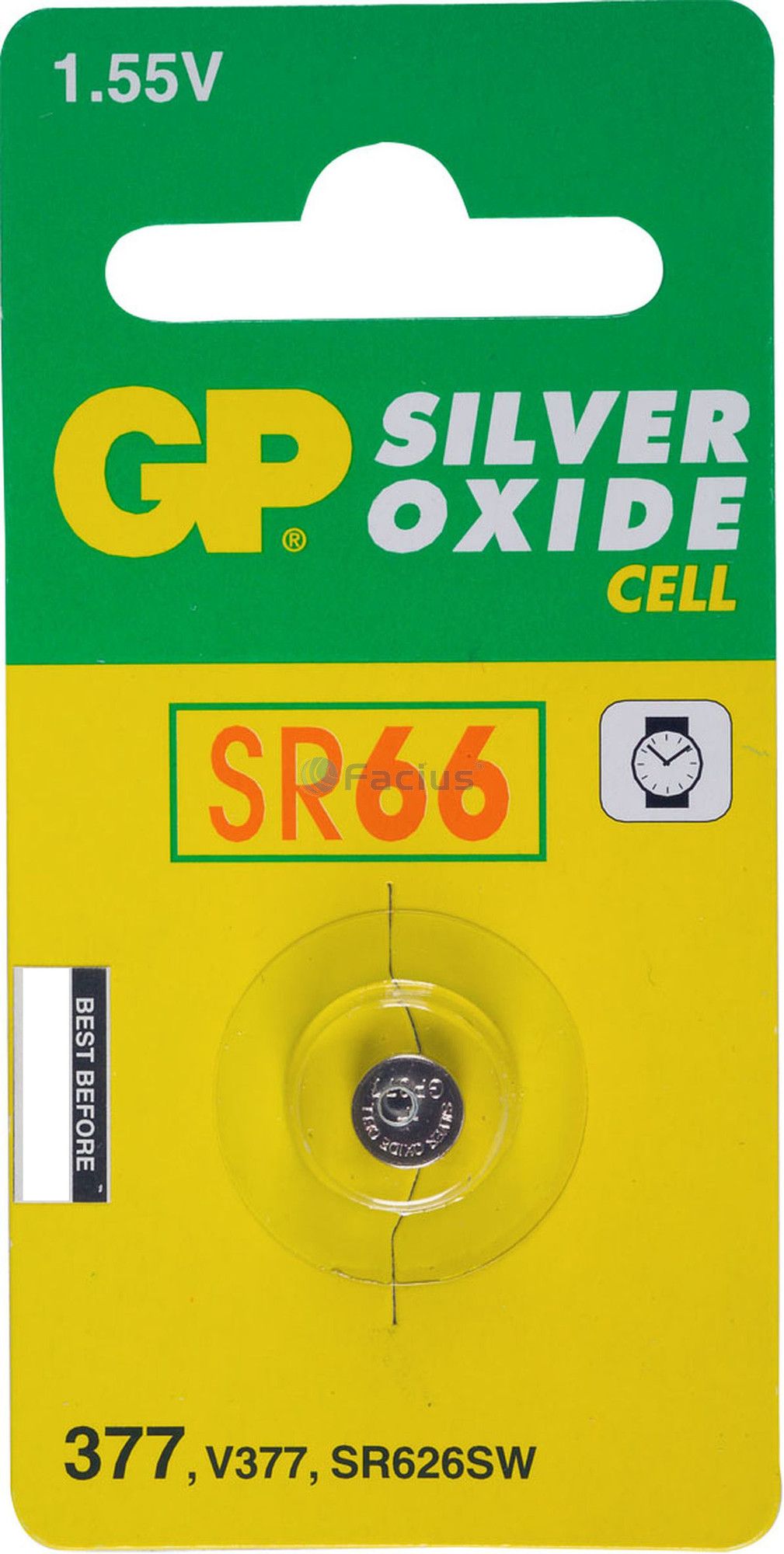 GP Horlogebatterij 377 (SR626SW) Low drain  blister 1