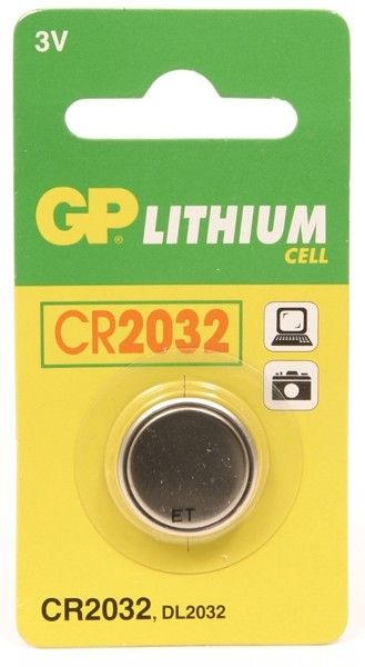 GP Lithium knoopcel CR2032  blister 1     (parrot mki)
