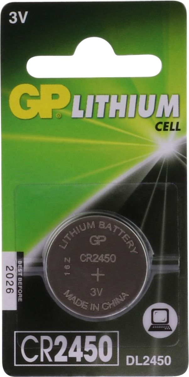 GP Lithium knoopcel CR2450  blister 1
