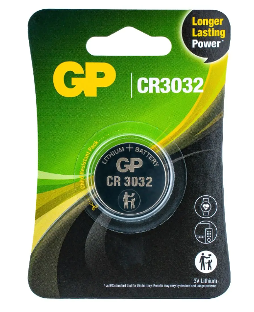 GP Lithium knoopcel CR3032  blister 1