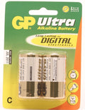 GP Ultra Alkaline LR14 (C Baby) kleine staaf  blister 2 (14A