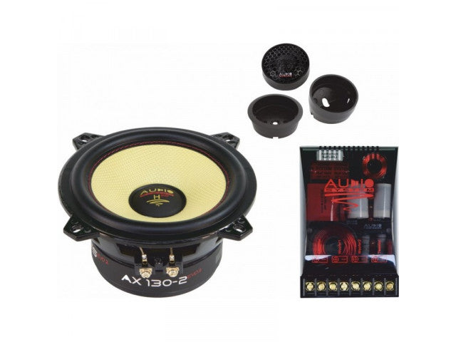 Helon-Serie 2-OHM 2-Way System 130 mm Extreme Kickbass Compo Systeem.
