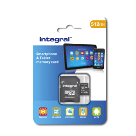 Integral MicroSDXC 256GB class 10 100MB/s incl. SD adapter