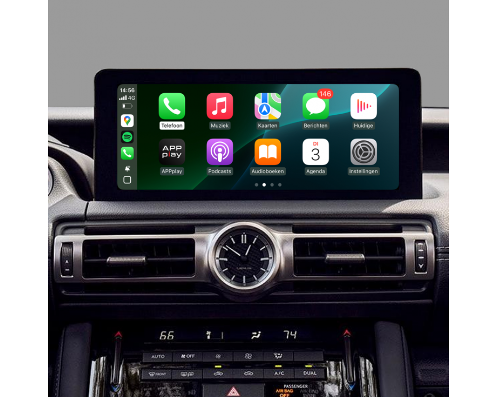 APPplay_CARplay & Android Auto instellen Lexus IS 2017> & Toyota LC200 2019> (LVDS)