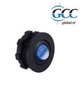 inbouwplug rond toggle switch met LED (blue) en ring
