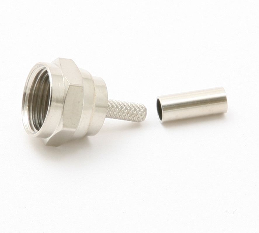 kabelconnector krimp F M - RG174 CARTV