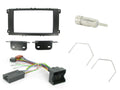 2DIN KIT Ford modellen met CANBUS Zwart  gebogen frame (vis
