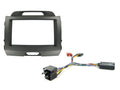 2DIN KIT Kia Sportage 10-15 met versterker  zwart