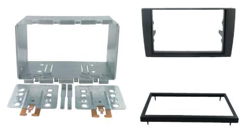 2-DIN frame Audi A4 07-09  zwart