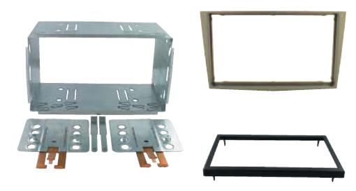 2-DIN frame Opel Antara 07-11  antraciet