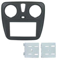 2-DIN frame Dacia Dokker  Lodgy 12- met OEM 1-DIN mat zwart