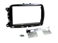 2-DIN frame Fiat 500 15-21 piano zwart