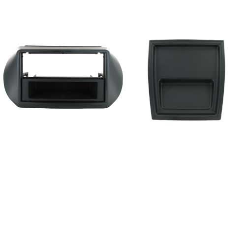 1-DIN frame Citroen Nemo  Fiat Fiorino  Bipper 08-21 zwart
