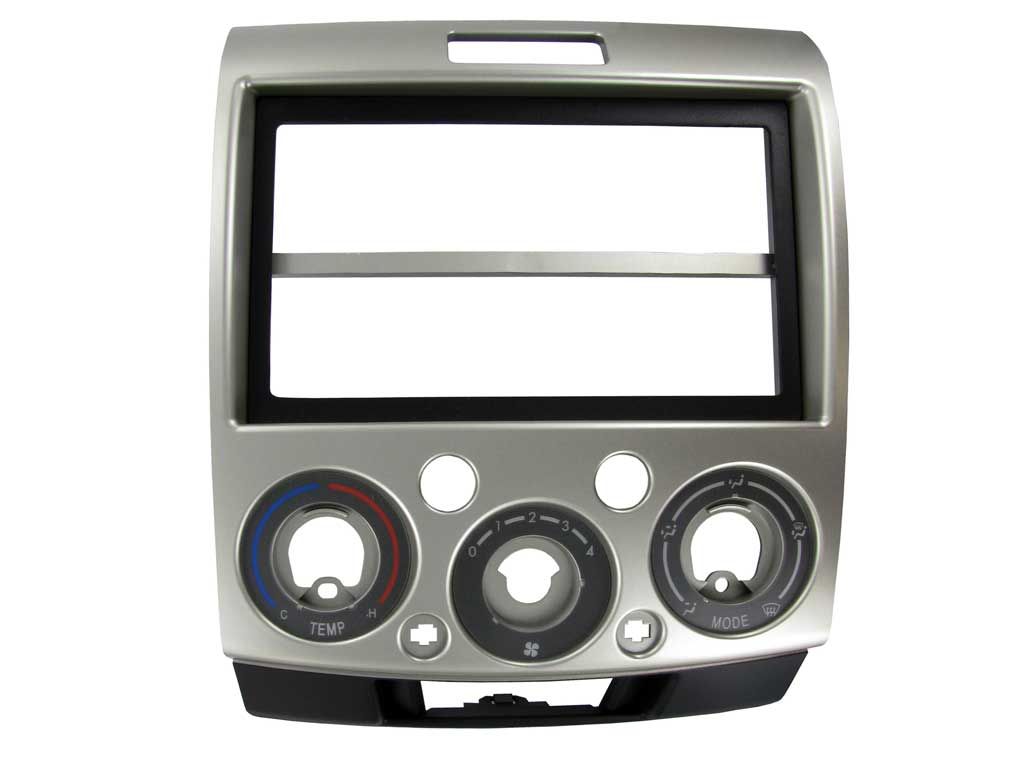2-DIN frame Ford Ranger 07-12 zilverkleur