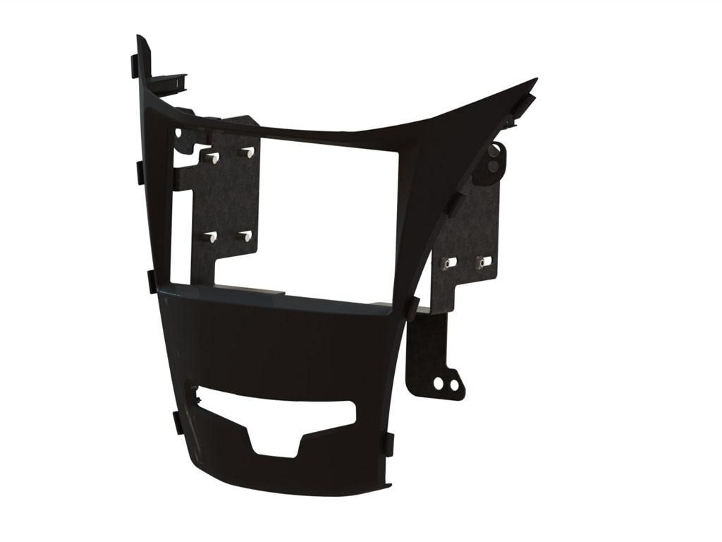 2-DIN frame Ssangyong Korando 14-17  zwart