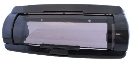 1-DIN frame Universeel front met waterdichte afscherming  zw