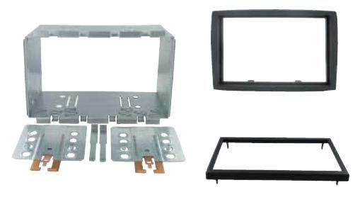 2-DIN frame Citroen Jumper  Ducato  Boxer 06-11 zwart.
