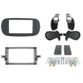 2-DIN frame Fiat 500 08-15 soft touch  zwart