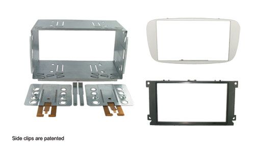 2-DIN frame Ford C-Max  S-Max 06-  Focus 07- zilver