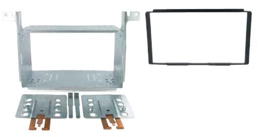 2-DIN frame Hyundai Santa Fe 06-12  zwart.
