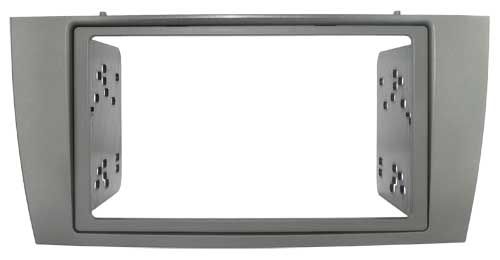 2-DIN frame Jaguar S-Type  X-Type 99-08  zilver
