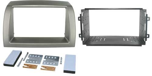 2-DIN frame Lancia Ypsilon 04-11  zilverkleurig