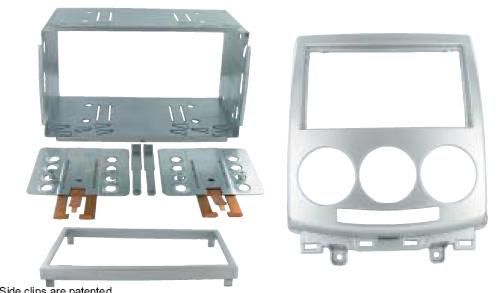 2-DIN frame Mazda 5-serie 05-11  zilverkleurig