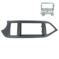 2-DIN frame Kia Picanto 11-17 geen start stop systeem  grijs