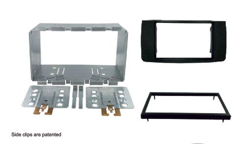 2-DIN frame Mercedes R-class 06-14 zwart