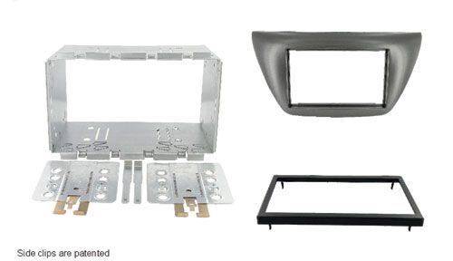 2-DIN frame Mitsubishi Lancer 04-08  zwart