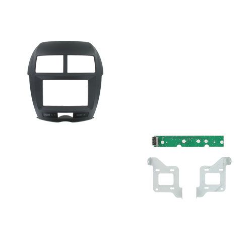 2-DIN frame Mitsubishi ASX 10-12  zwart