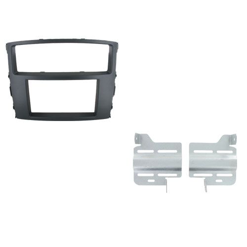2-DIN frame Mitsubishi Pajero 07-19  antraciet