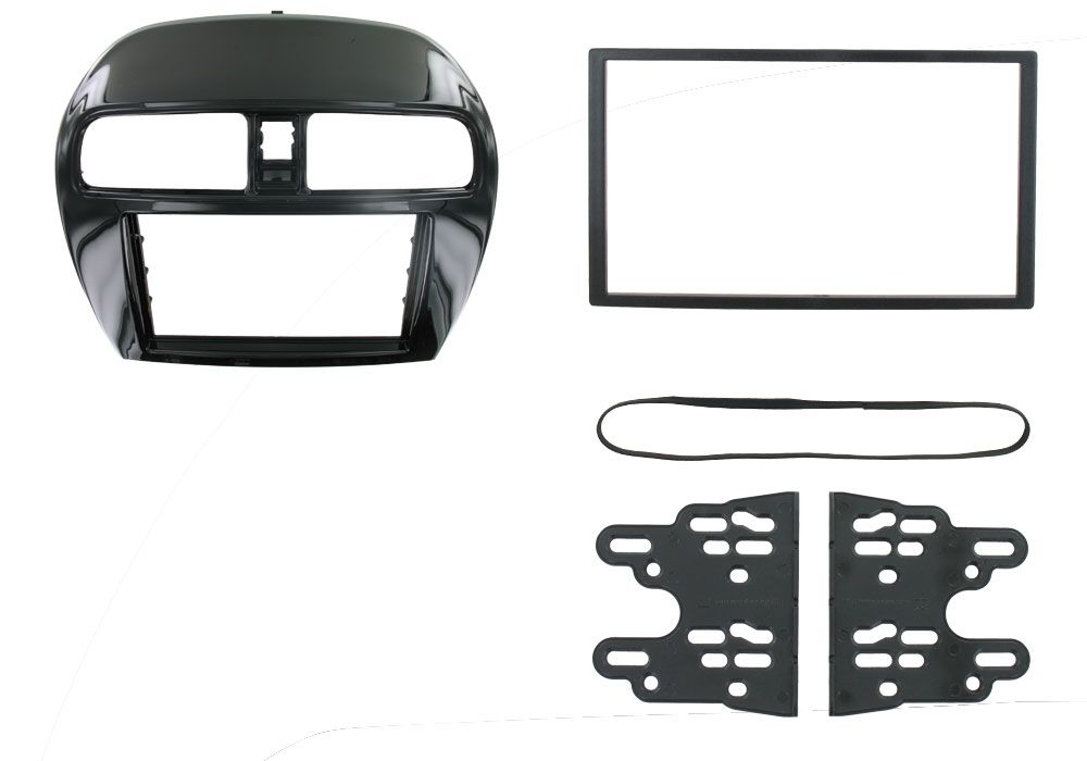 2-DIN frame Mitsubishi Space Star 13-21  zwart