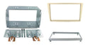 2-DIN frame Opel Corsa 00-06 Meriva 03-10  metaal  zilver