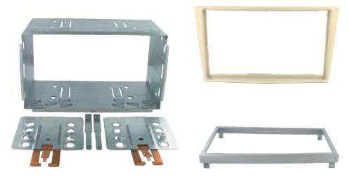 2-DIN frame Opel Astra 04-10 met metaal  zilverkleurig