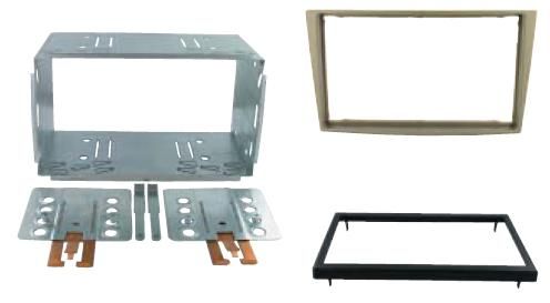 2-DIN frame Opel Astra 04-10 met metaal  antraciet