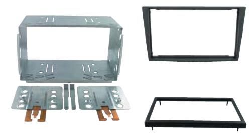 2-DIN frame Opel Astra 04-10 met metaal  zwart