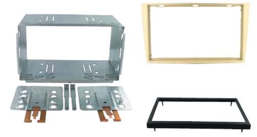 2-DIN frame Opel Corsa 06-14 met metaal  beige