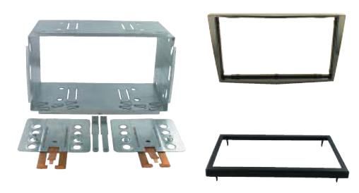 2-DIN frame Opel Corsa 06-14 met metaal  piano zwart