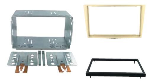 2-DIN frame Opel Astra 04-10 met metaal  beige
